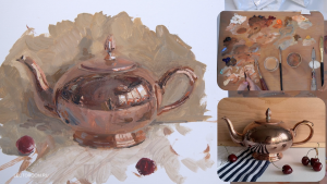 Продолжение живописи чайника